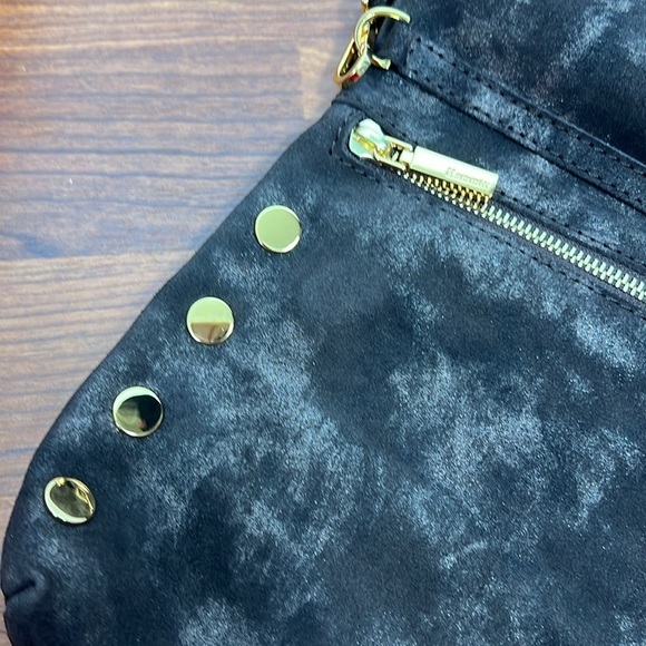 Hammitt  Brown Suede Crossbody Gold Tone Hardware Red Interior EUC - Picture 12 of 16